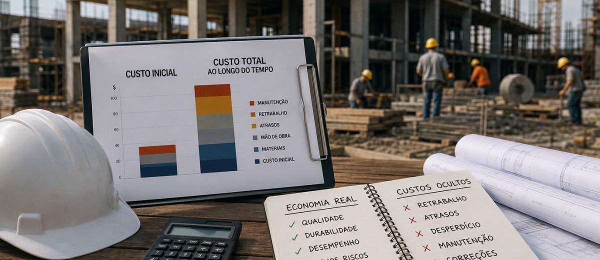 Nem toda economia na obra gera economia de verdade