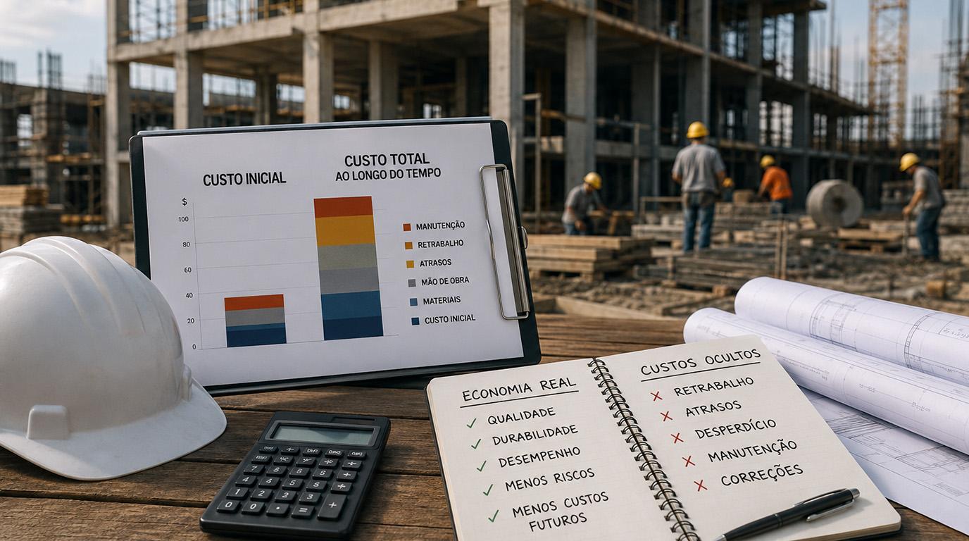 Nem toda economia na obra gera economia de verdade